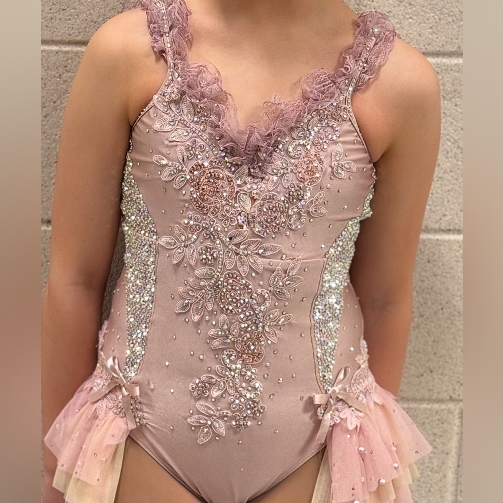 Super sparkly custom dance costume